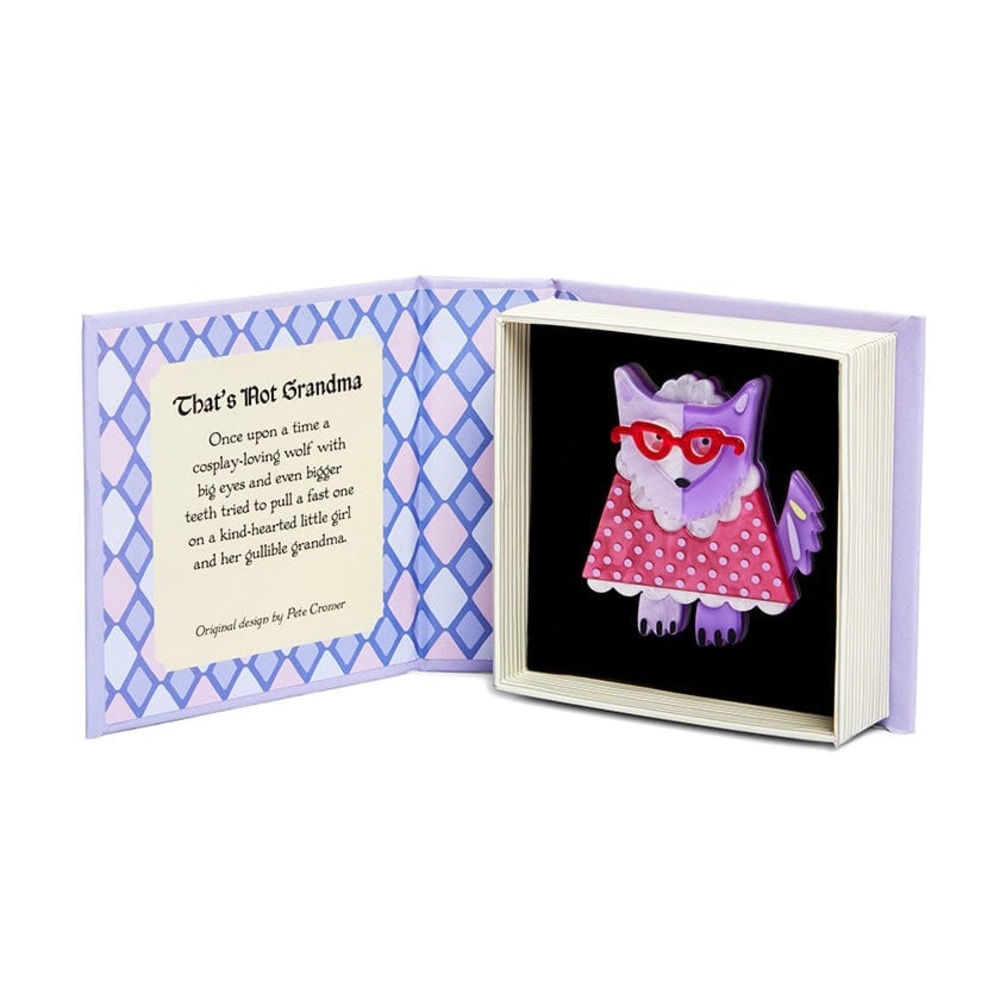 NIB “ That Not Gradmother” brooch by Erstwilder and Artist Peter Cromer